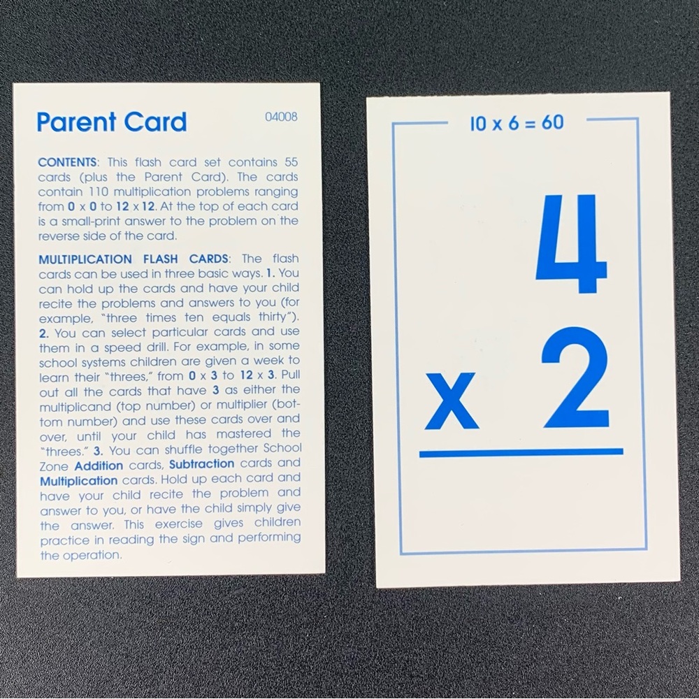 Educational Math Flash Cards Set. - Picture 11 of 16